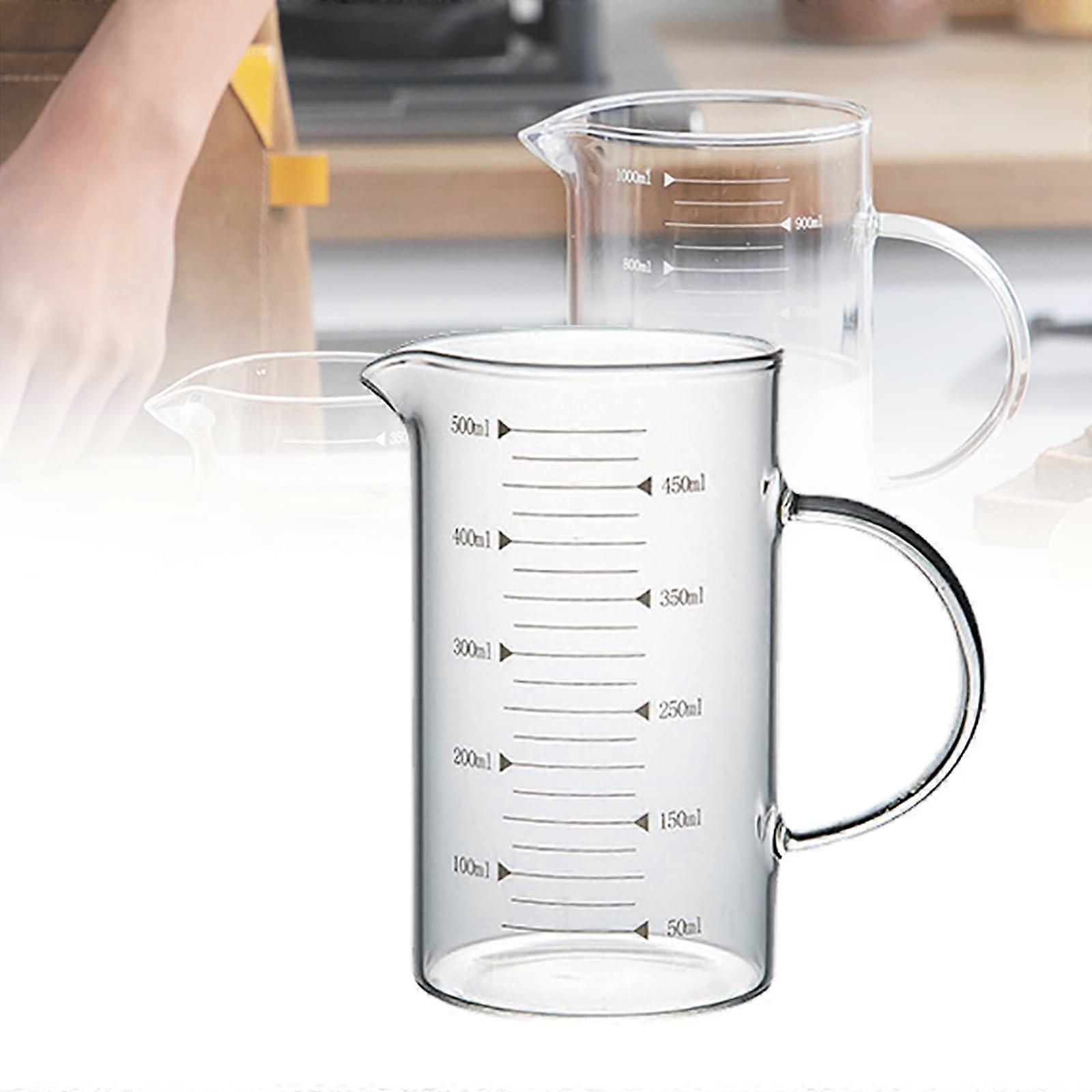 Glasmessung Becher, Borosilikatglas, Hawks Mundbecher Mit Griff, 1000ML