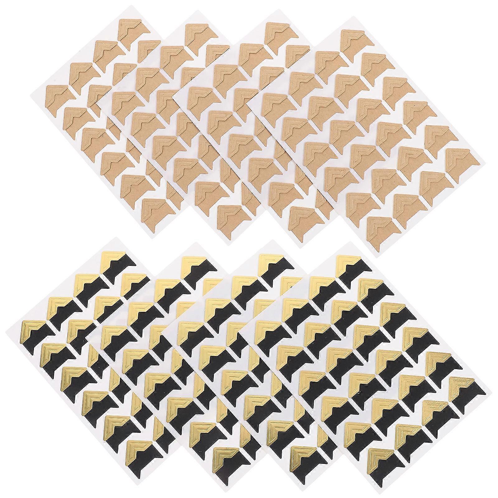 Self-Adhesive Photo Corners Paper Crafting Projects Scrapbooker Gold Square 192 Pieces