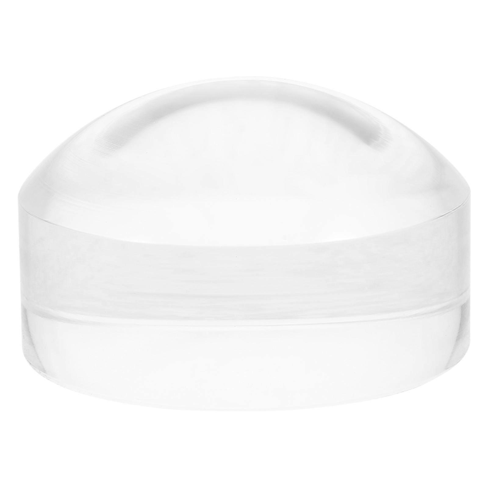 Dome Shape Magnifier Optical Magnifier For Document Reading Transparent Color 5.00X5.00X3.00CM 1Set