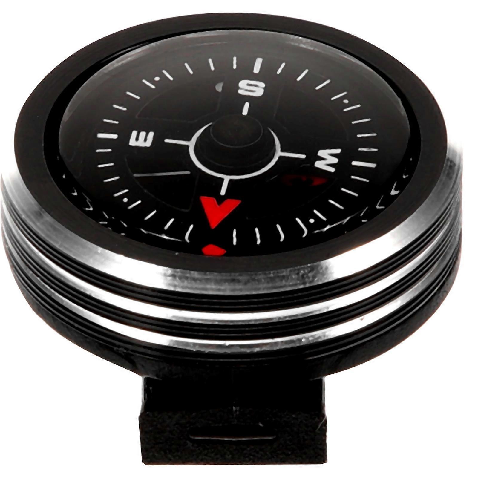 Small Compass for Hiking Portable Survival Compass Navigation Compact Shape 2.5x2cm Black 1Set