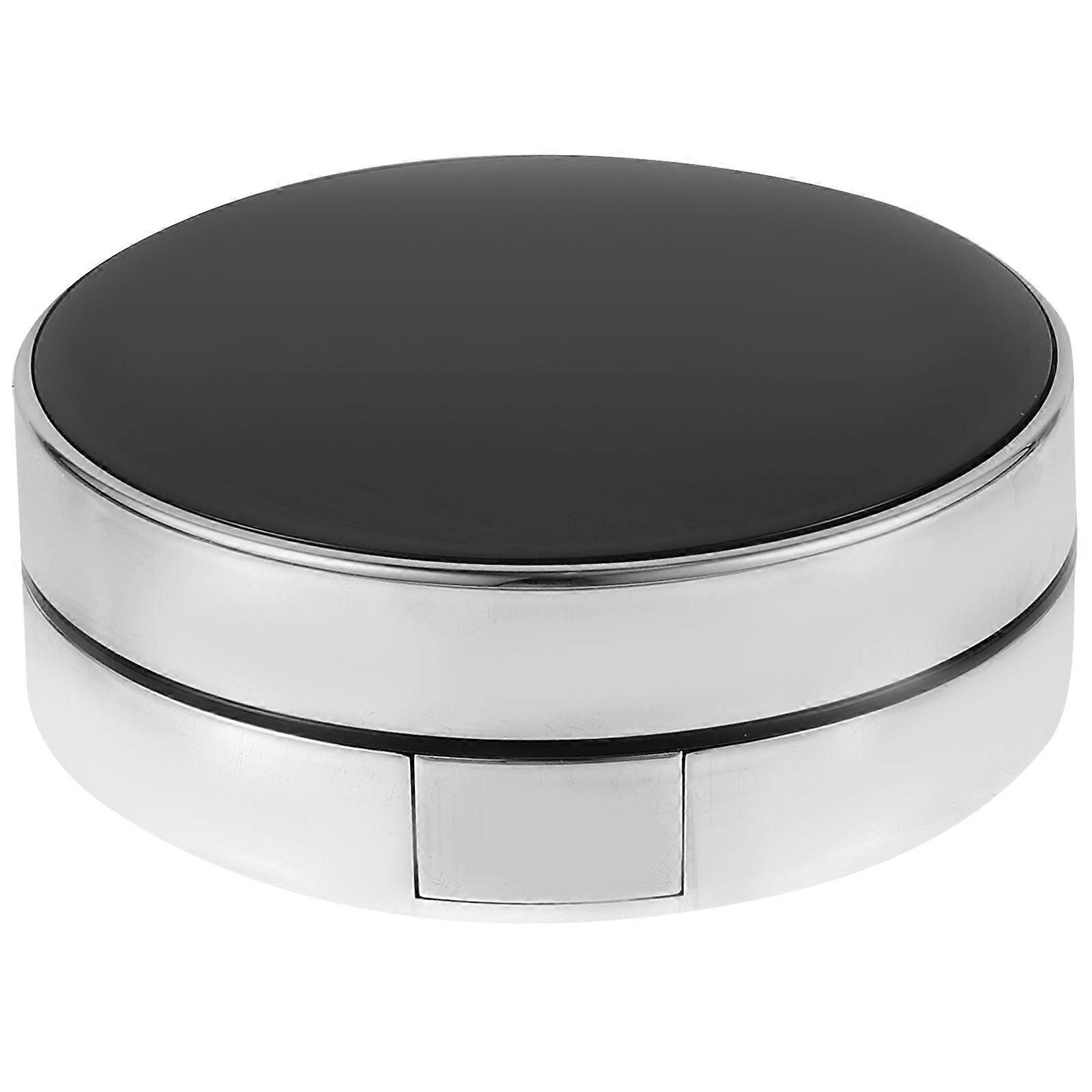 Empty Makeup Powder Container Round Shape Plastic Material Travel Small Loose Powder Compact Christmas 1Pack