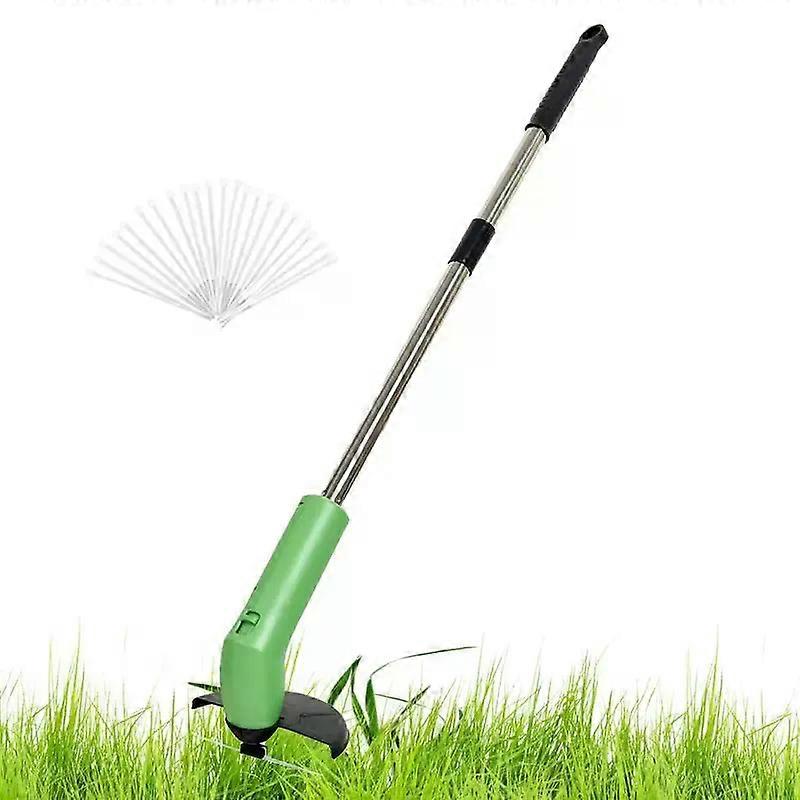 con Handheld Electric Grass Trimmer Mini Weeds Whacker Small Electric Cordless Edger Grass Cutter Handheld Lawn Mower Weeding Tool