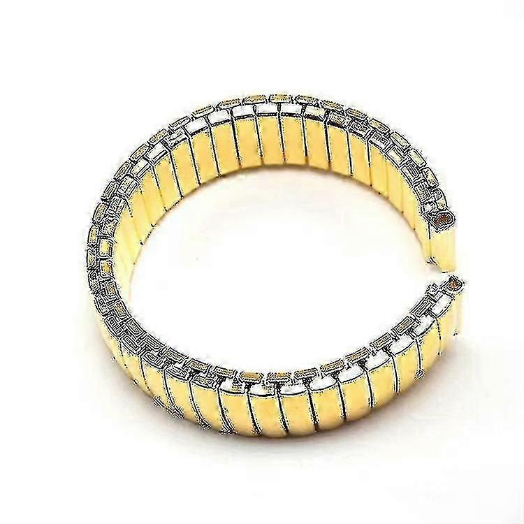 سوار ساعة من الفولاذ المقاوم للصدأ قابل للتمدد بمقاس 12 14 16 18 20 مم، حزام قابل للسحب، سوار معدني مرن، إكسسوارات سوار ذهبي