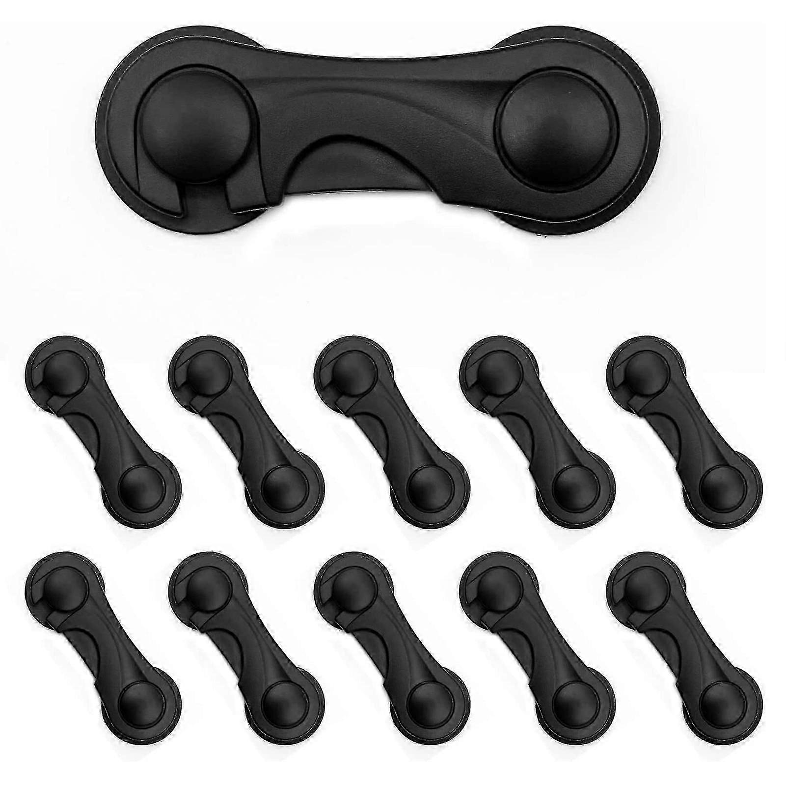 10 Pcs Children Safety Locks Snap Design For Cabinets And Drawers Doors
