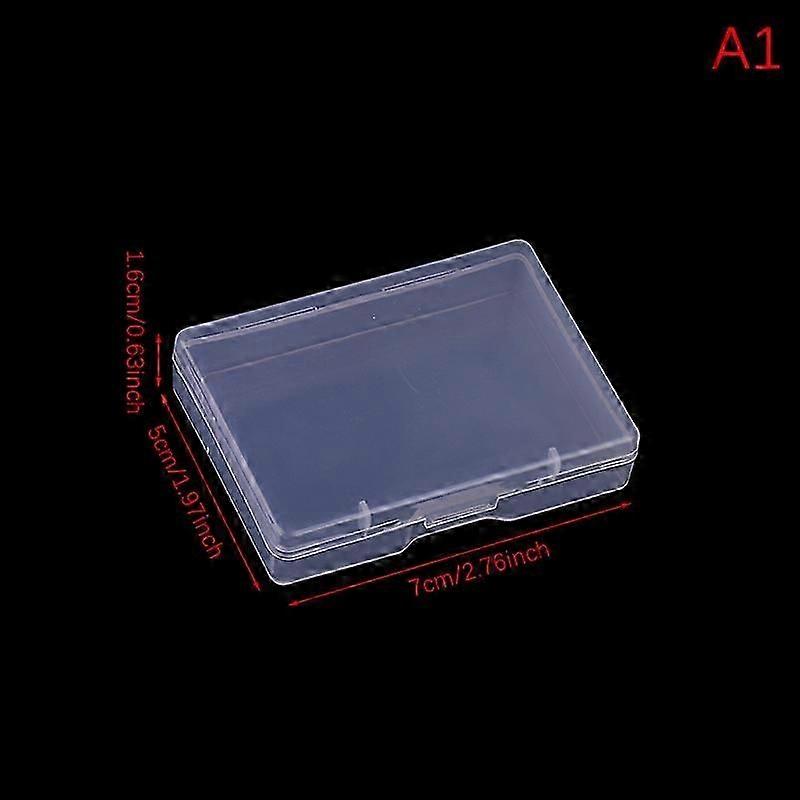 Transparent Plastic Box Rectangular Translucent Packing Box Storage Organizer Case Dustproof Durable Strong Jewelry Container