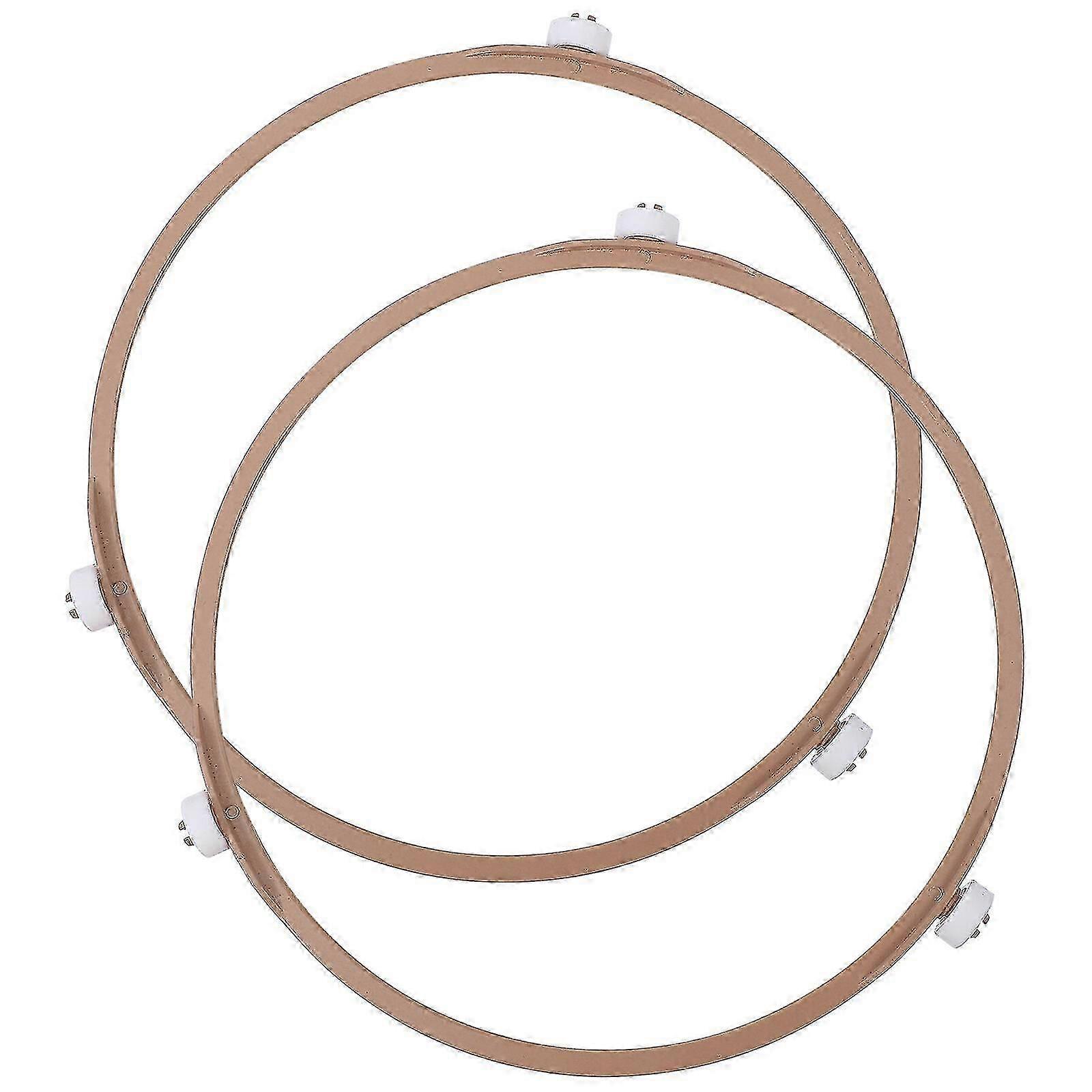 2pcs Microwave Turntable Rings Microwave Oven Tray Rotating Roller Support Rings