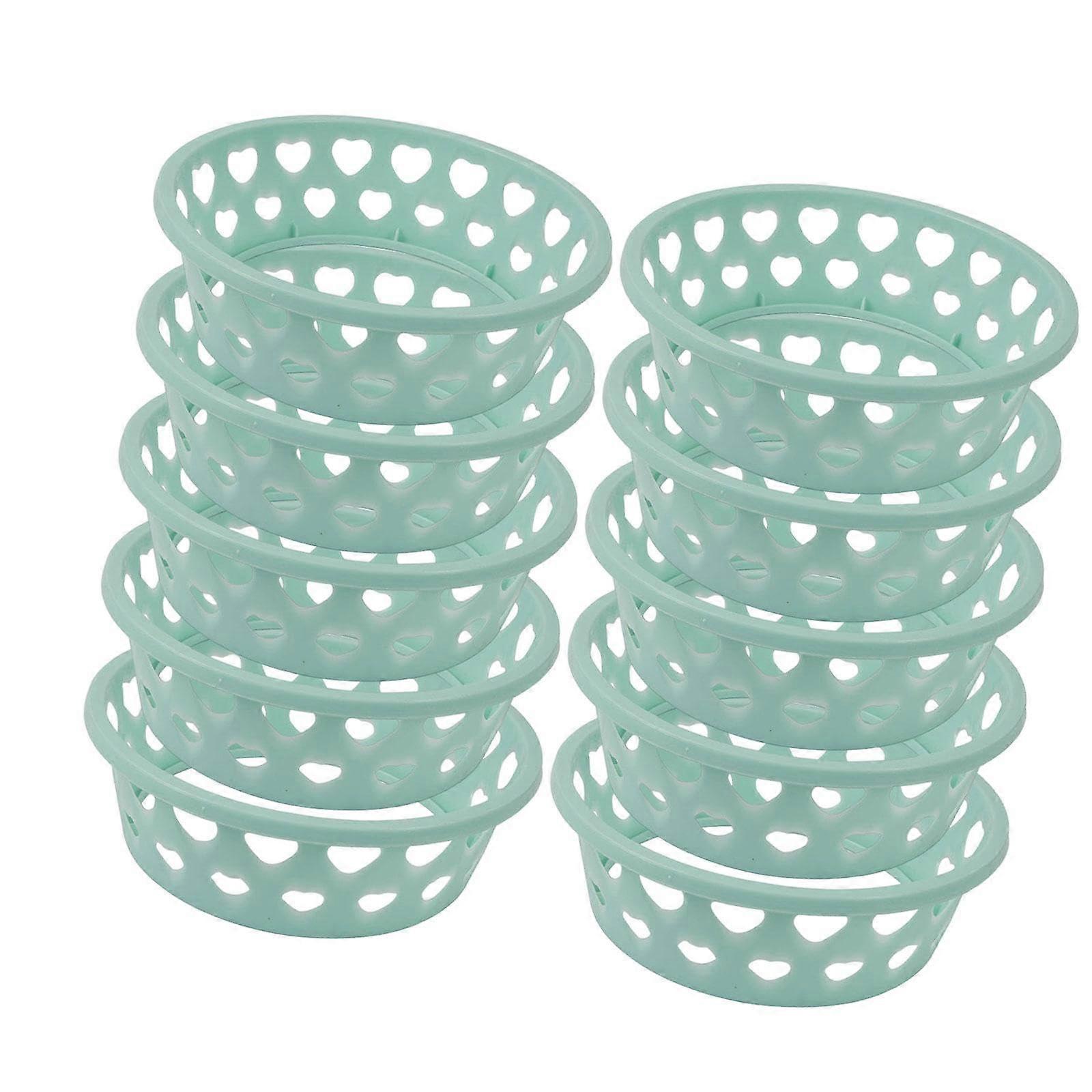 10x Obst Display Rack Wasser Wiederverwendbare Effiziente Organisation Feste Basis fr Kche, Blau