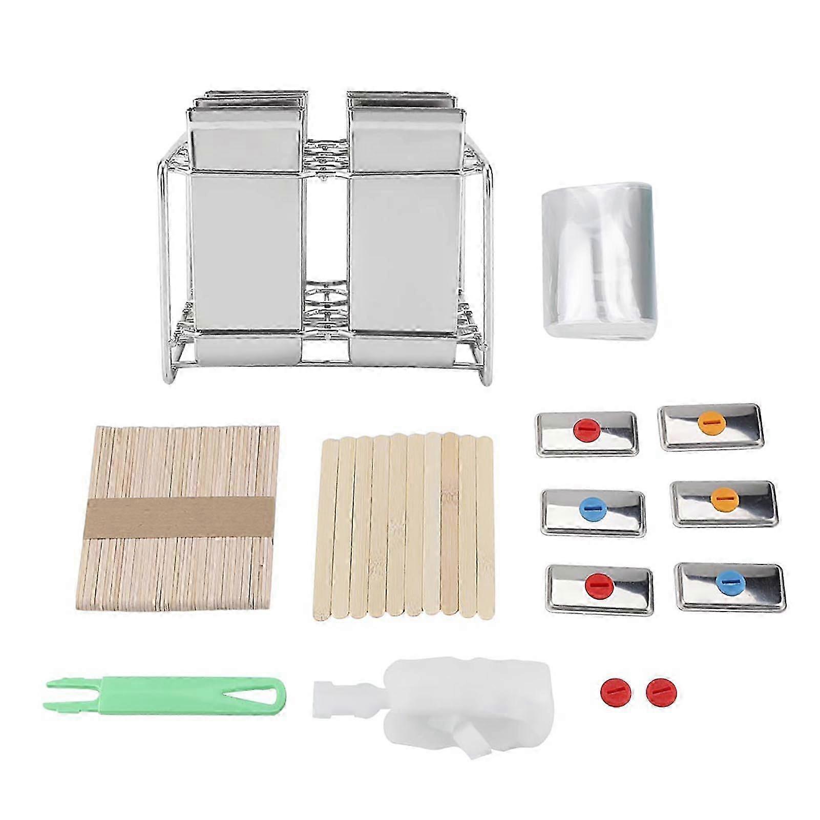 Stainless Steel Ice Cream Molds for Home Kitchen DIY Ice Pop Maker Tool(3#)