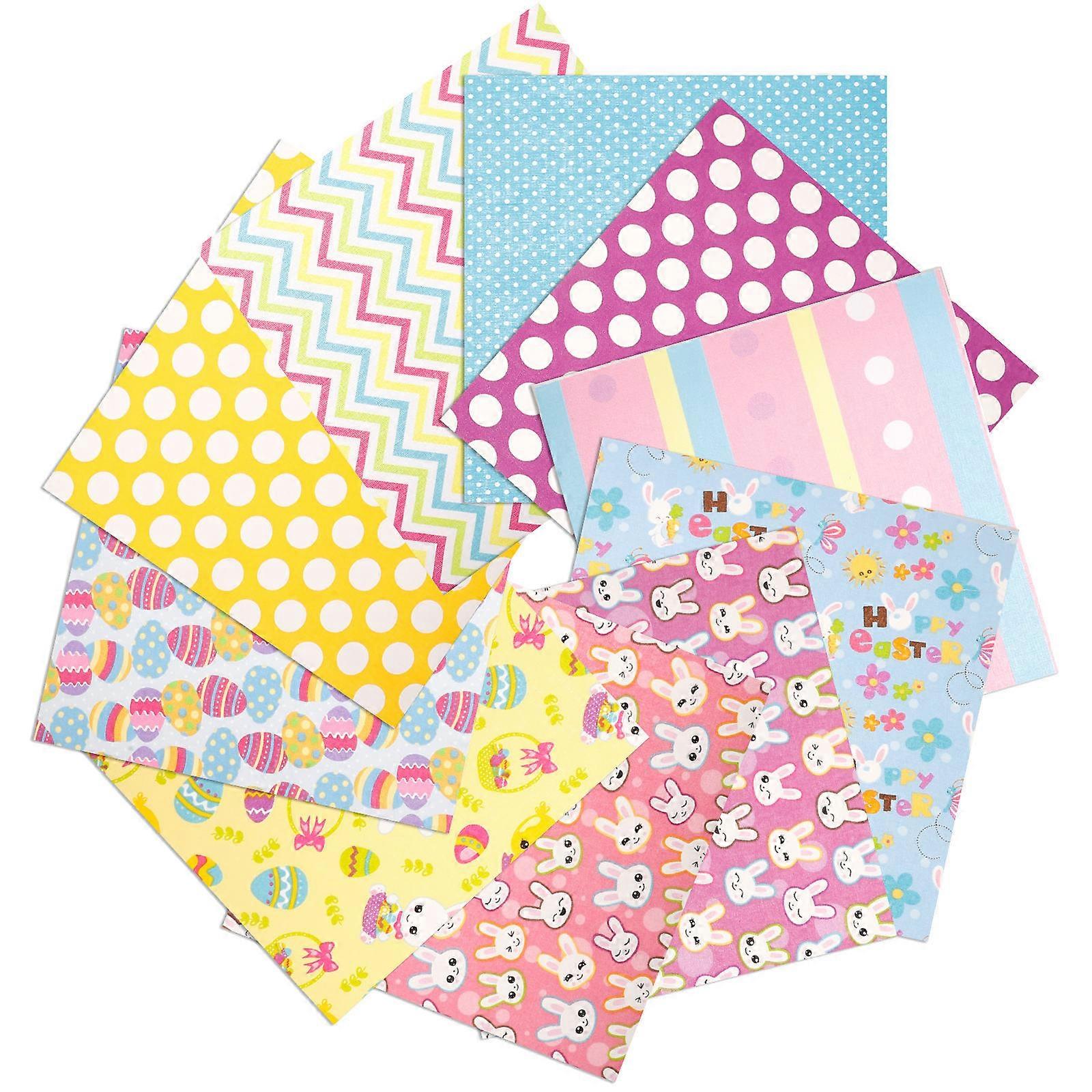 Cotton Fabric Quilting Fabric Clothes Decoration Green Color 25.00X25.00cm 10Pack