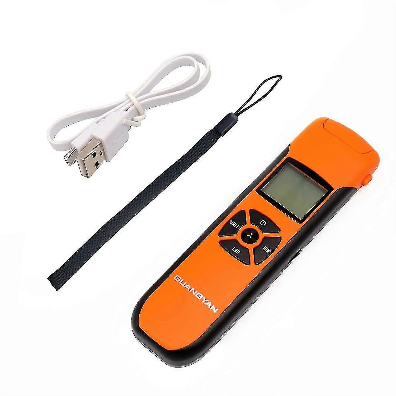 Mini Fiber Optic Power Meter -70~+10dbm Fiber Light Meter For Testing 7 Calibrated Wavelengths Portable High Accuracy