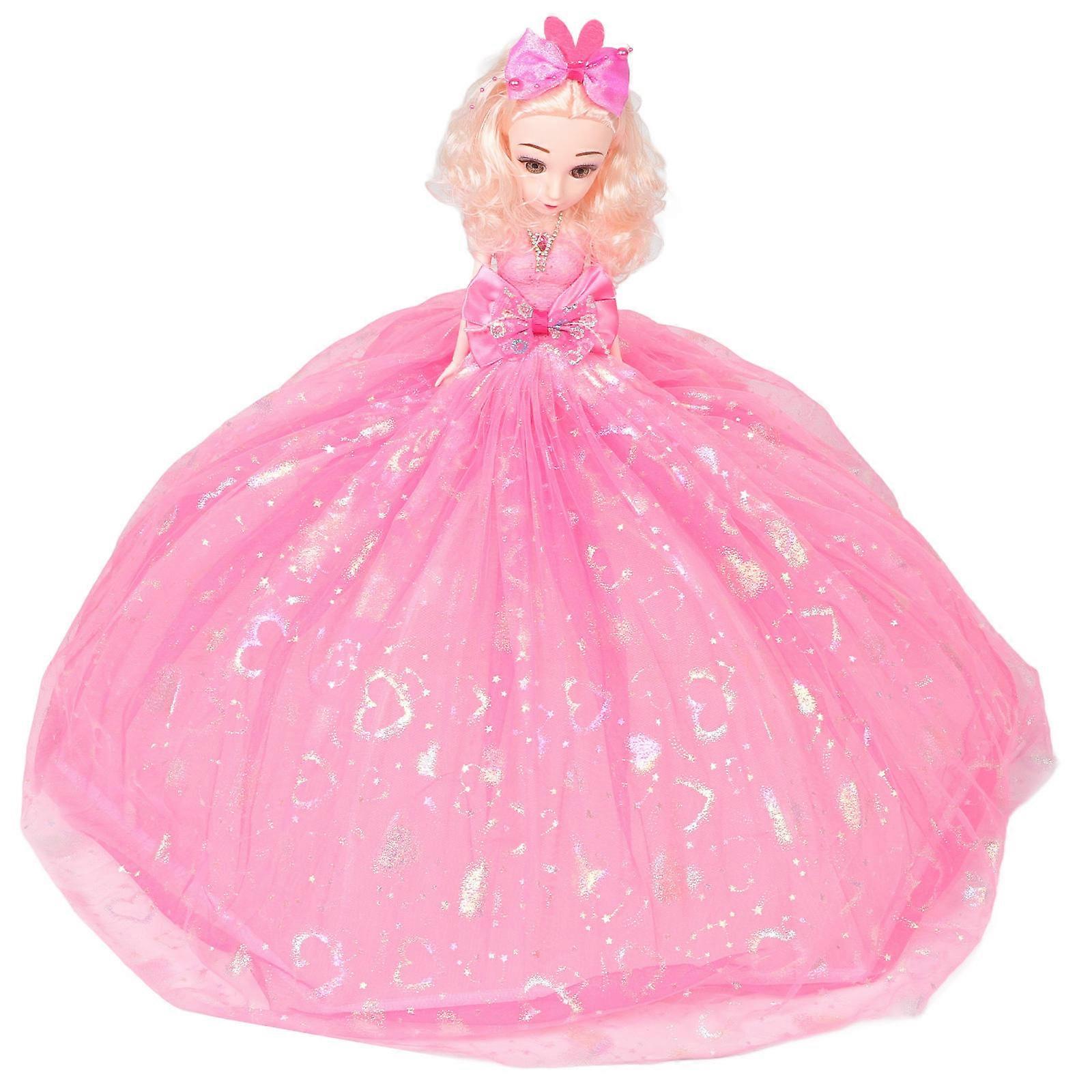 Food Nets For Outdoors Collapsible Mesh Food Cover Doll Shaped Hexagonal Three-Layer Mesh Design Pink 60.00X52.00X52.00CM Food Protection 1Set