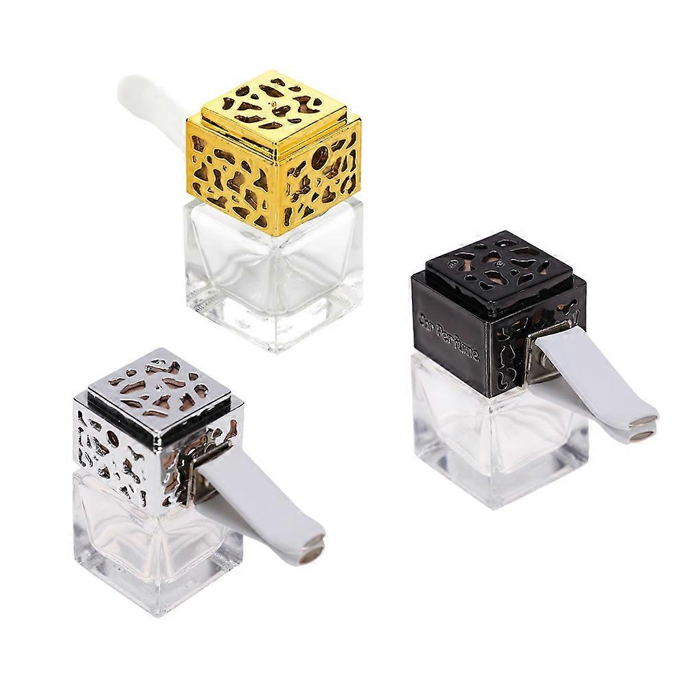 Car Air Conditioner Vent Perfume Bottles for Aromatherapy 3Pcs Rotatable Clips