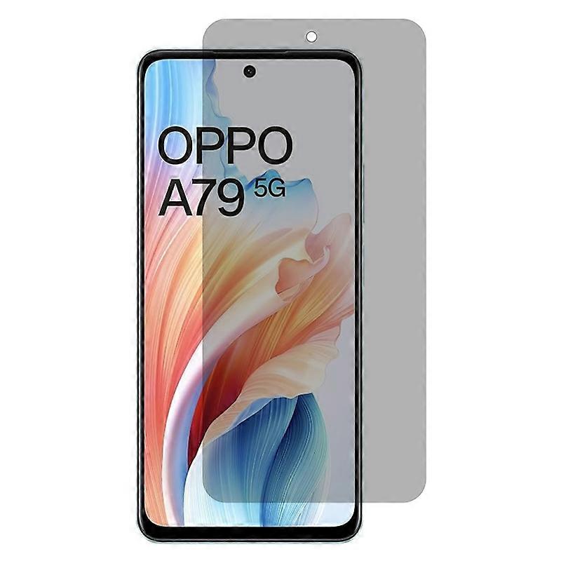 Pour Oppo A79 5G / A2 5G Protection de la vie privée Protecteur d’écran complet en verre trempé Anti-Peep
