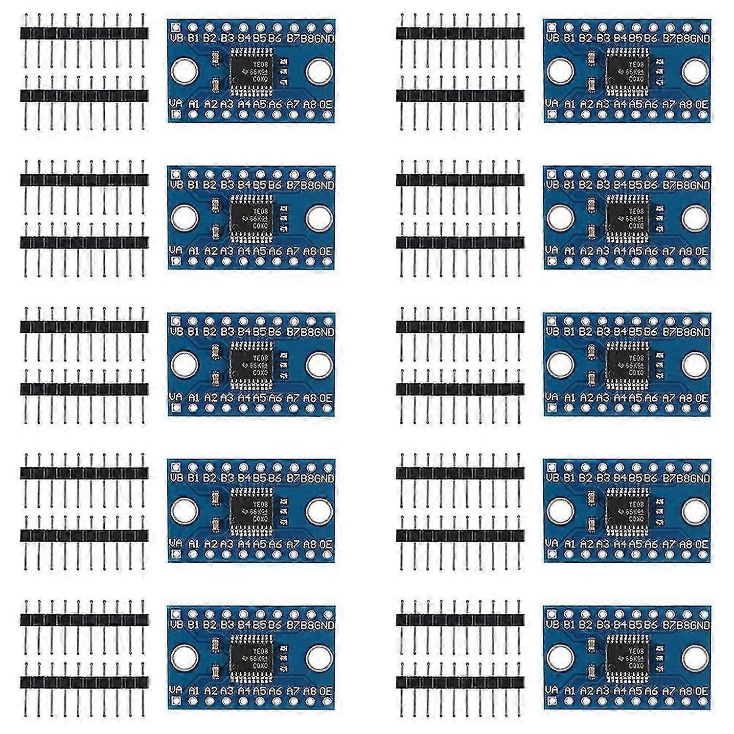 10PCS TXS0108E 8 Channel Level Conversion Module High Speed Full Duplex 8 Way Bi-Directional Convert