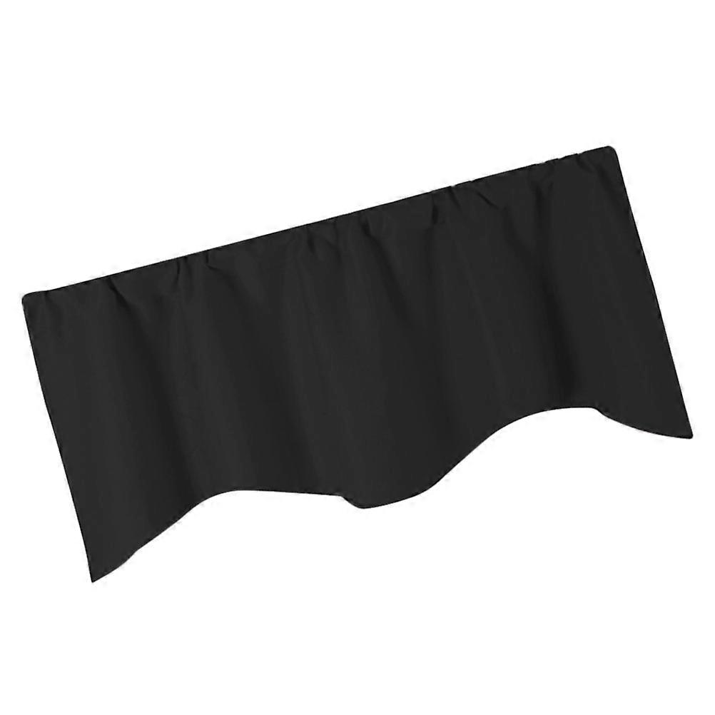 Small Window Curtain High Precision Sun Shade Polyester Black 132*46CM Privacy Protection 1Pack