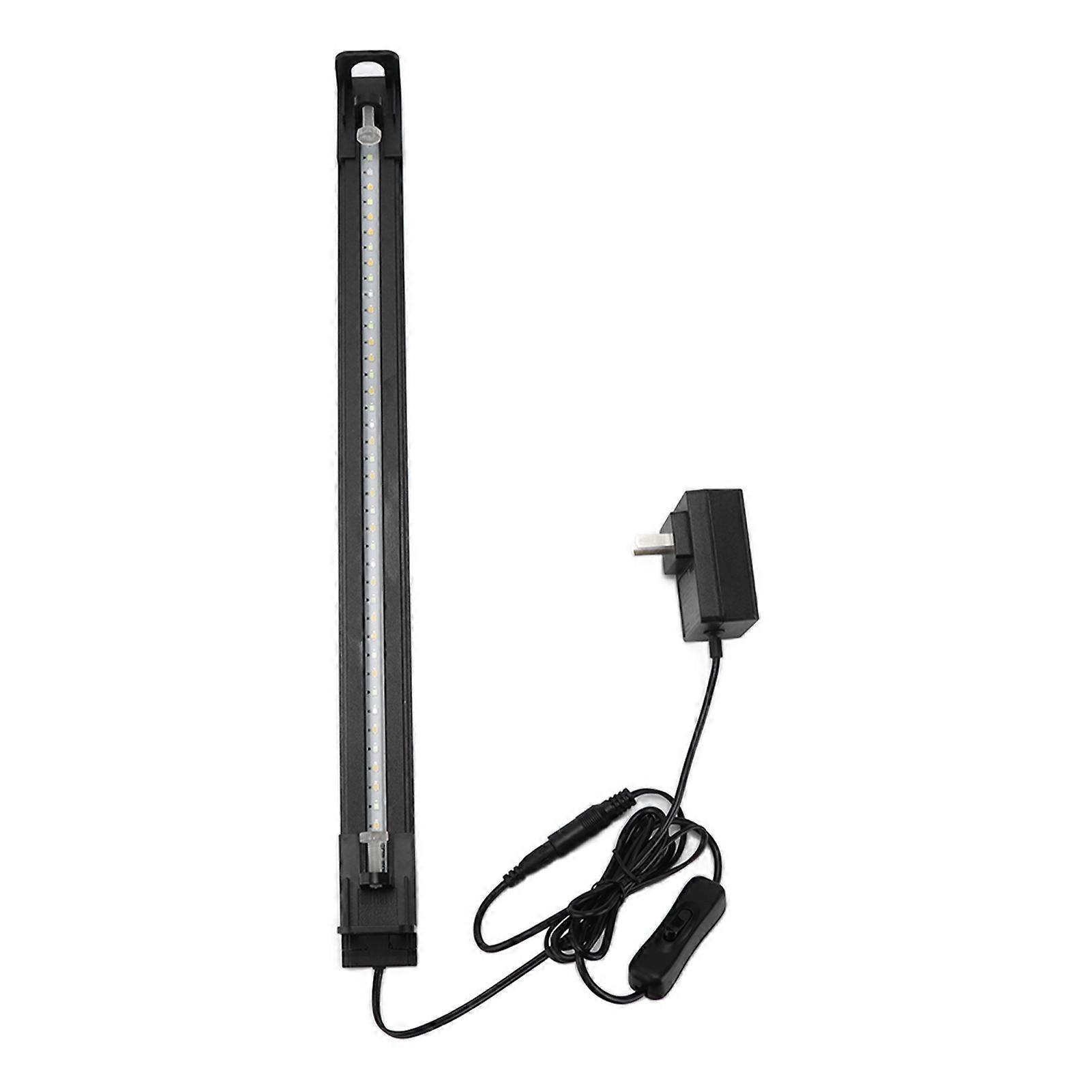 LED Aquarium Light High Brightness Small Full Spectrum Lights for Fish Tank Aquarium US Plug 100‑240V13W