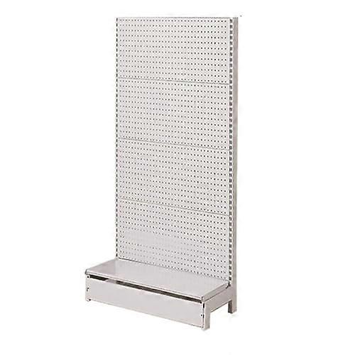 Grid Display Rack, Grid Panel for Displays, Floor Standing, White, 92x42x165cm