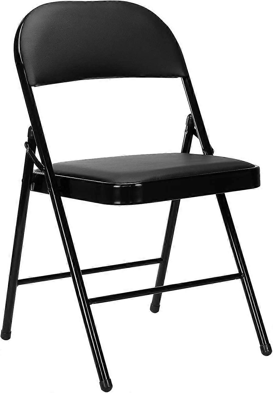 Gepolsterter Klappstuhl (Schwarz)