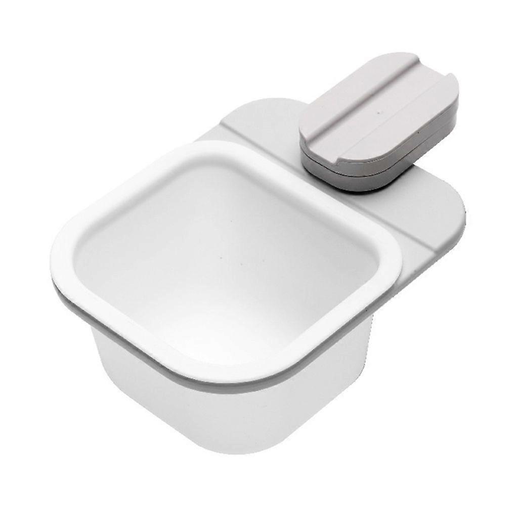 Bedroom Rotating Table Trash Can Stackable ABS Household Desktop Trash Can - Gray