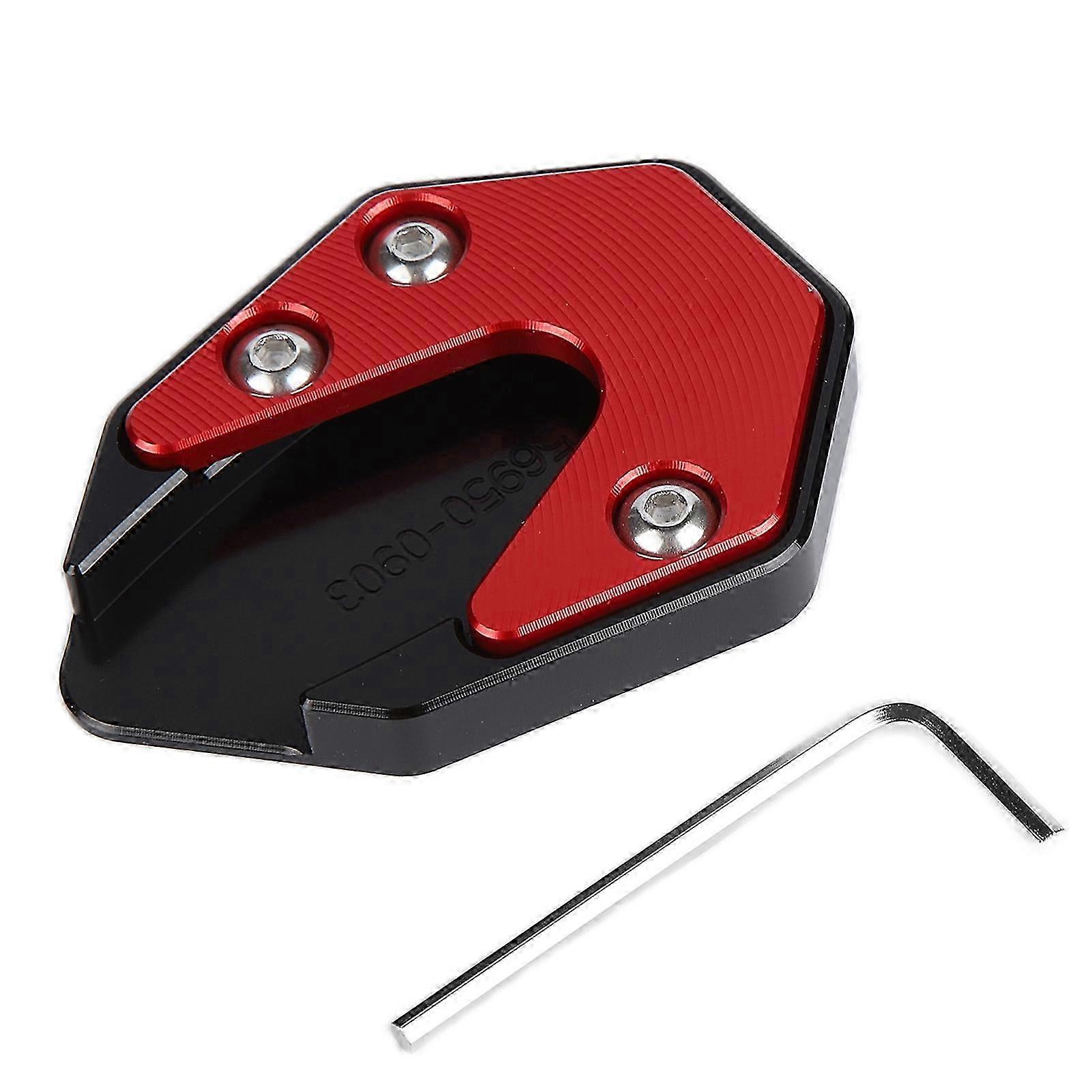 Motorcycle Kickstand Side Stand Extension Plate Replacement for Compatible Models 2018-2020 Red