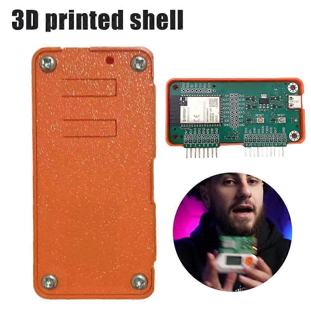 Orange (A)$ WiFI-Modul 3D-gedrucktes Gehäuse für Flipper Null