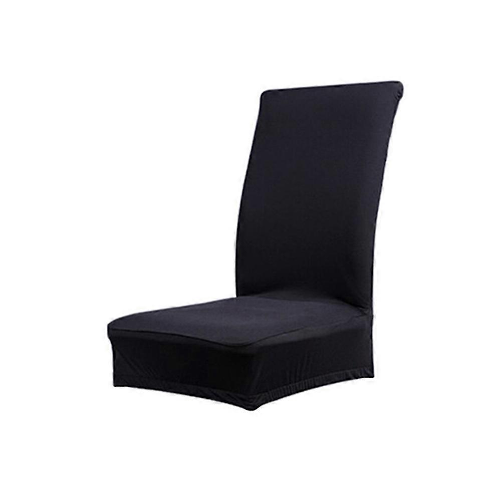 Washable Chair Slipcover Dining Room Use Polyester Spandex Black Fits 90 Dining Chairs