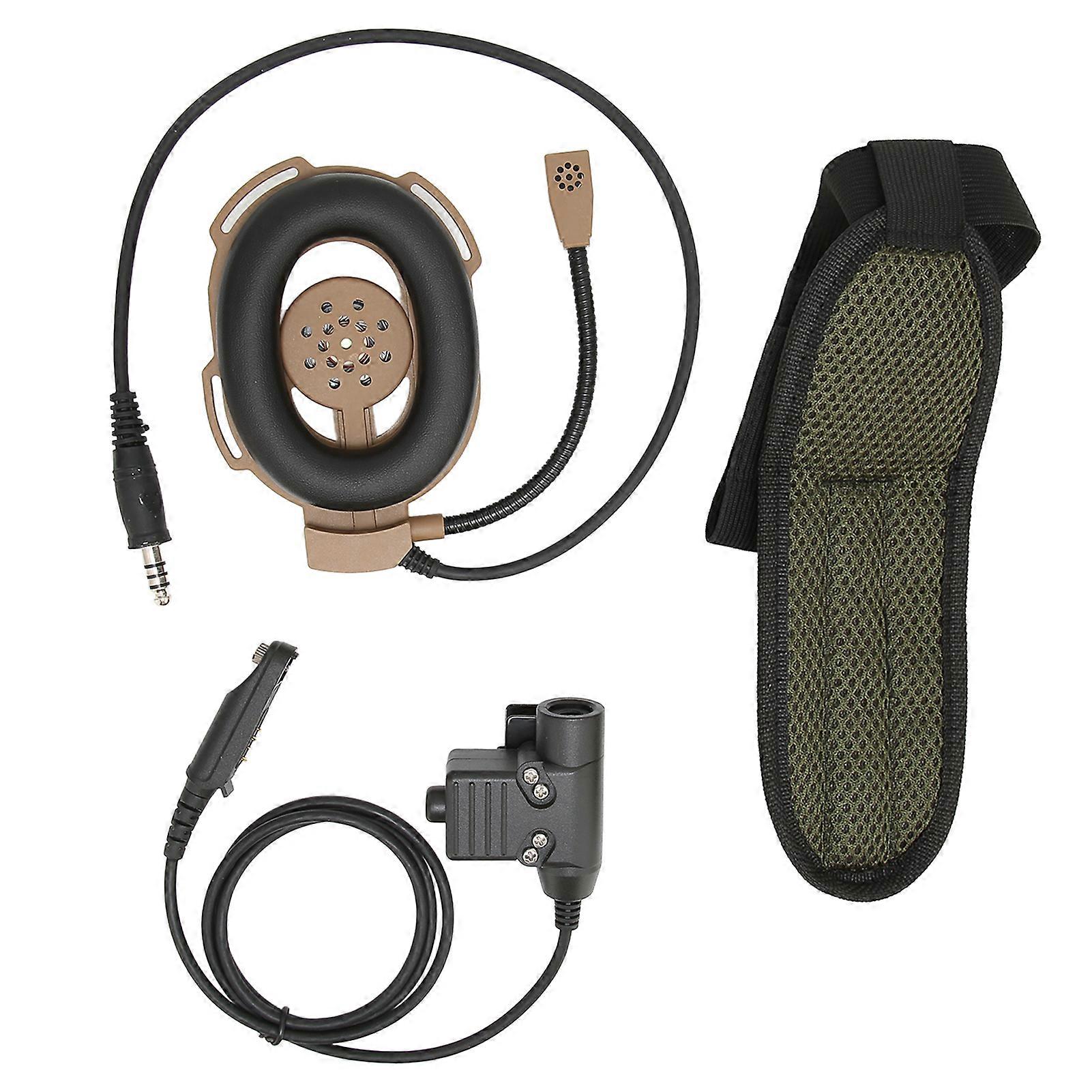 Helmet Unilateral Headset Adjustable Military Headphone with U94 PTT for Baofeng UV9R PLUS UVXR BF9700