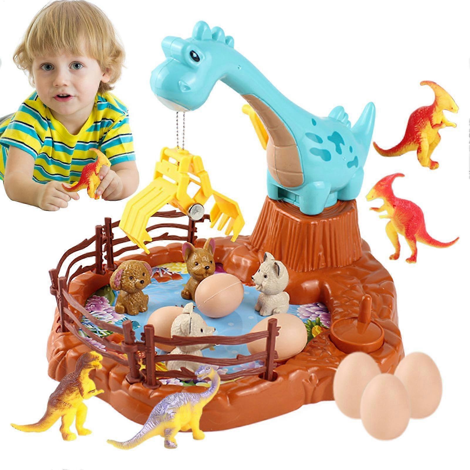 Dinosaur Claw Machine Small Toy for Children, Desktop Game, Miniature Animals for 3 Girls