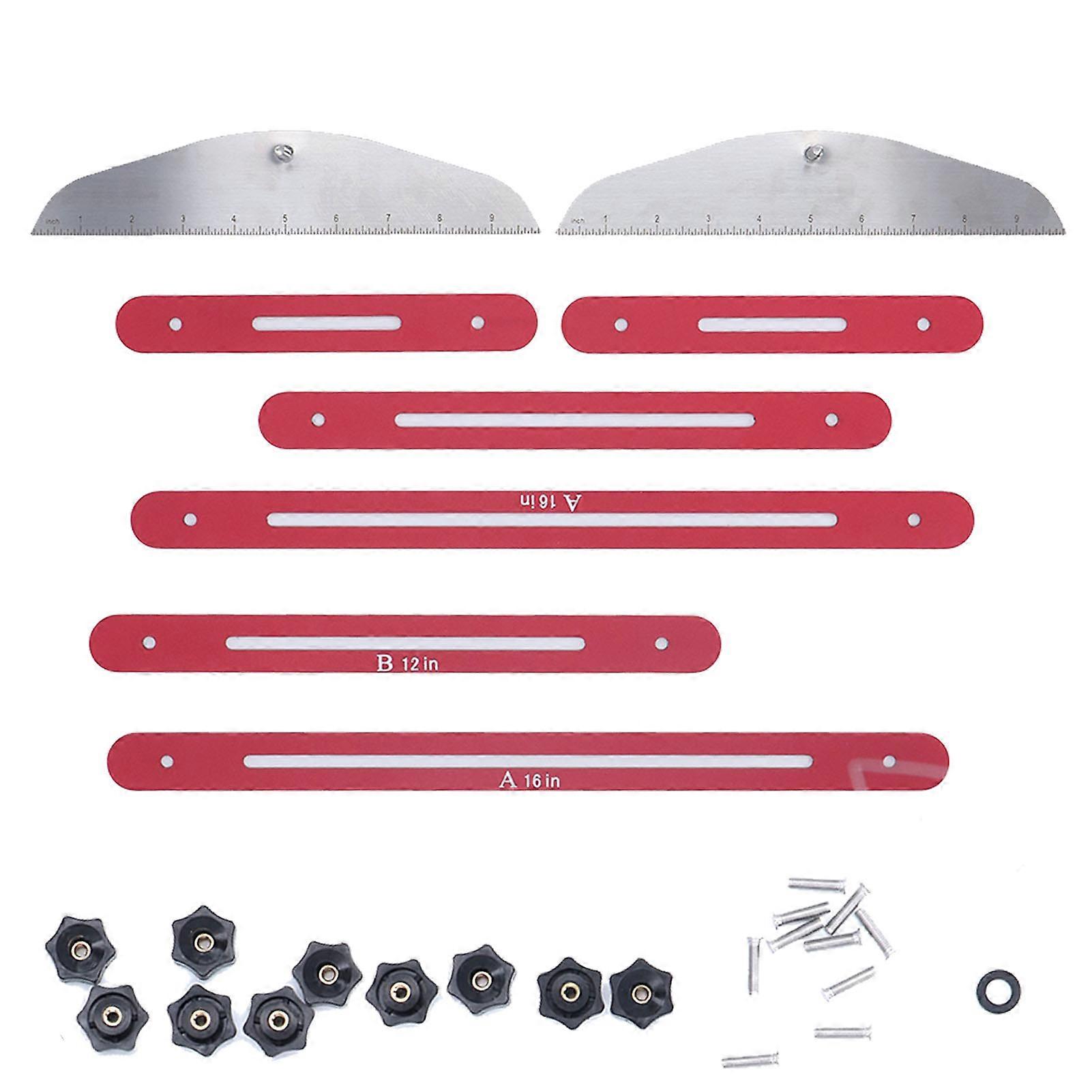 Stair Tread Template Tool Multifunctional Folding Stair Tread Gauge Stair Measuring Ruler