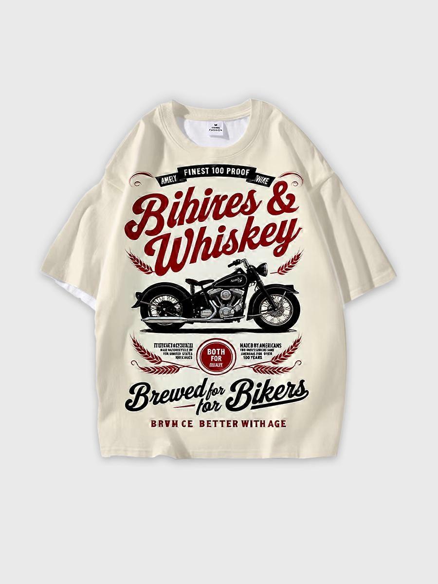 T-shirt round neck Pattern loose short sleeve JW2719