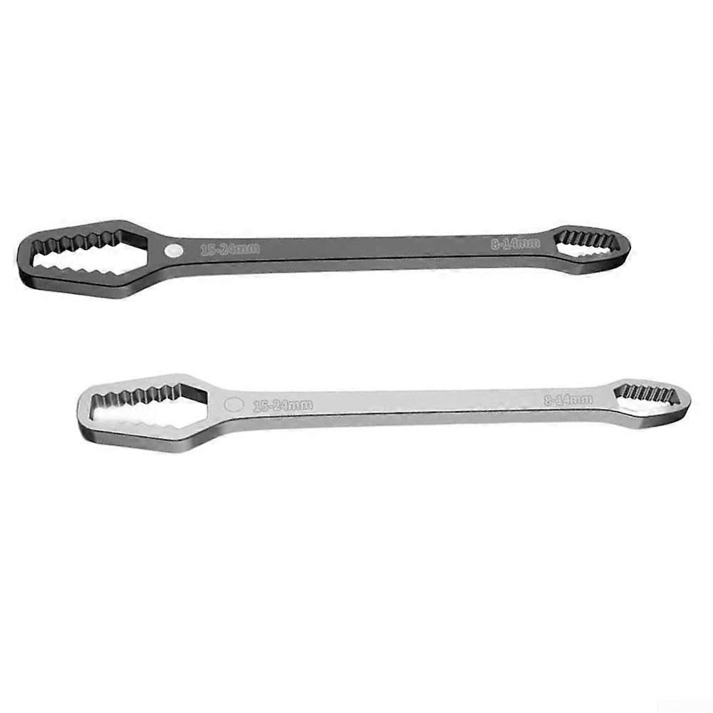 Adjustable Wrench Set, Double Pack, Workshop, Hand Tools with Long Handle, 8–22 mm (3 Pieces) 3pcs