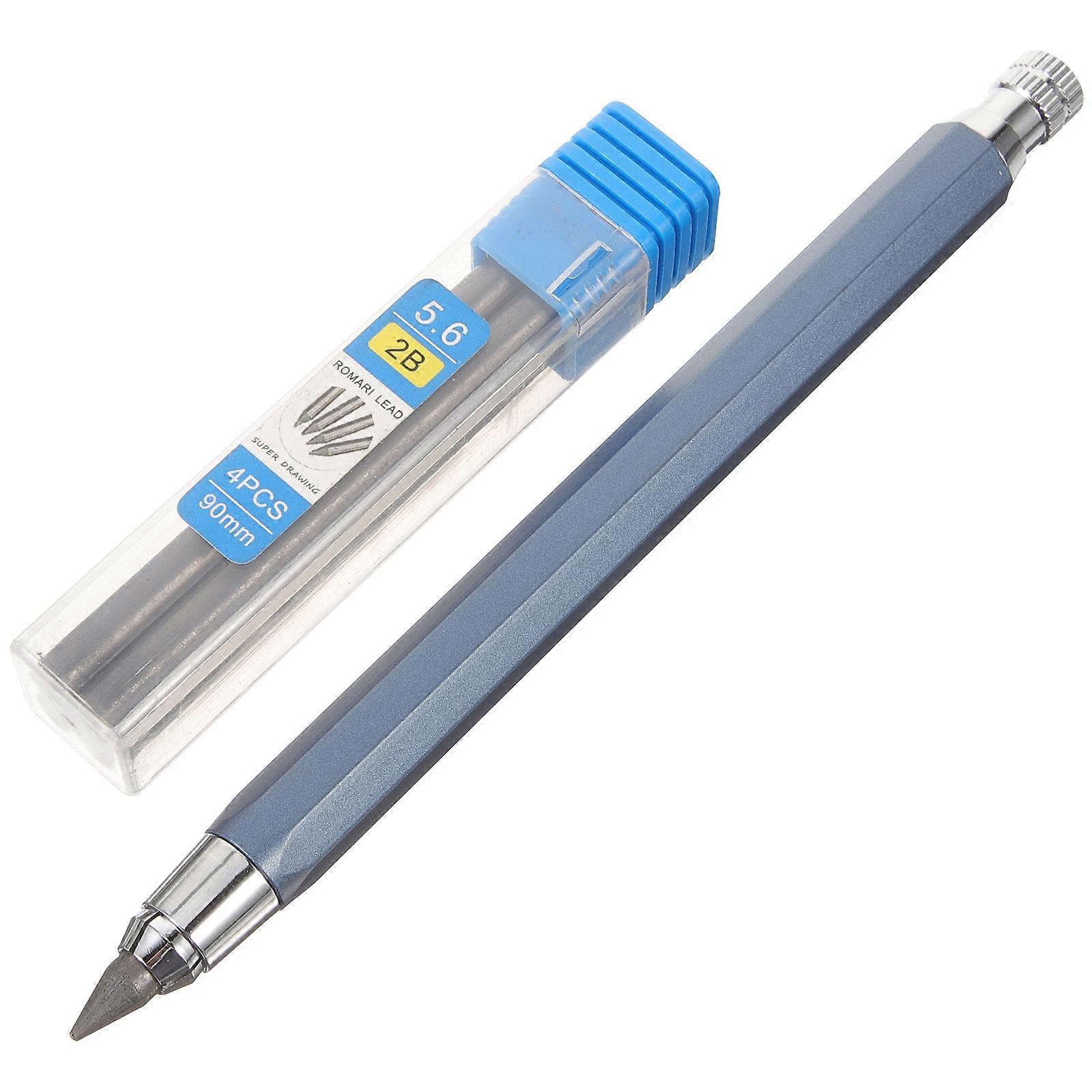 Mechanical Pencil Writing Propelling Pencil Set Teachers Art Projects Blue 15x1.5cm Sketching 1Set