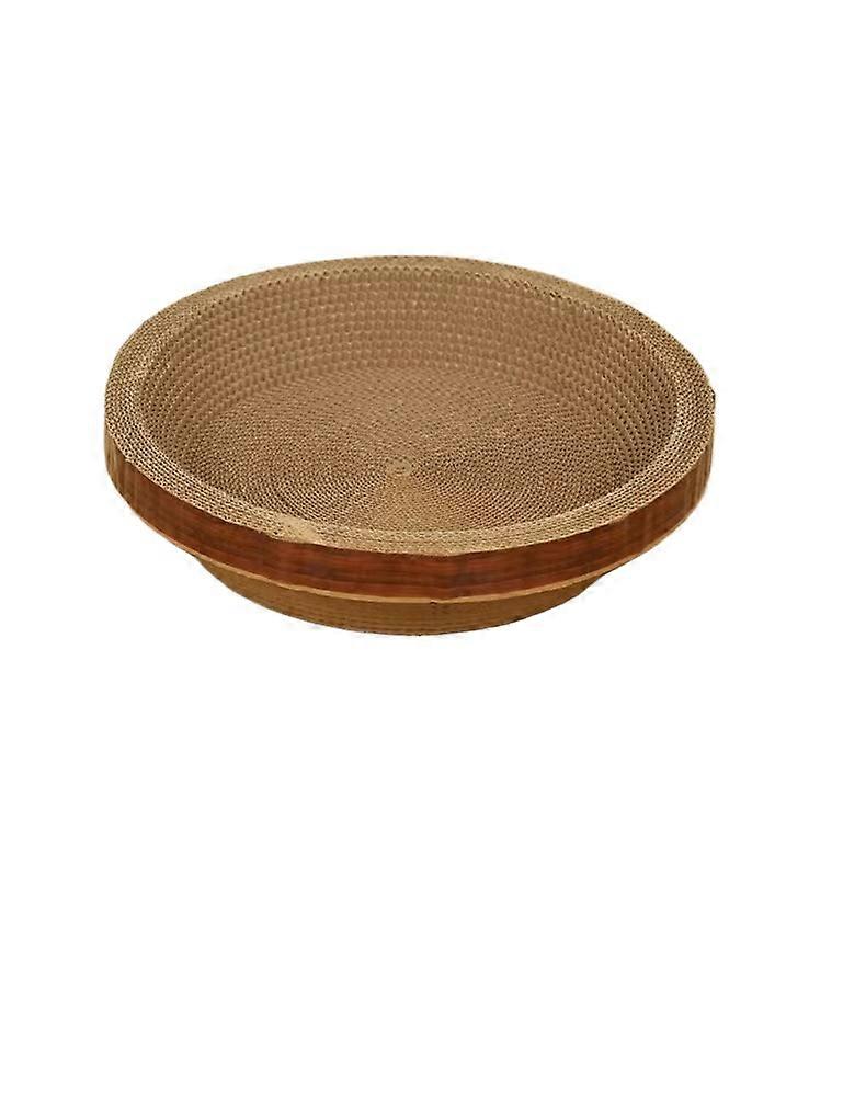 Large Oval Circular Corrugated Paper Cat Scratcher Durable Cat Toy Cat