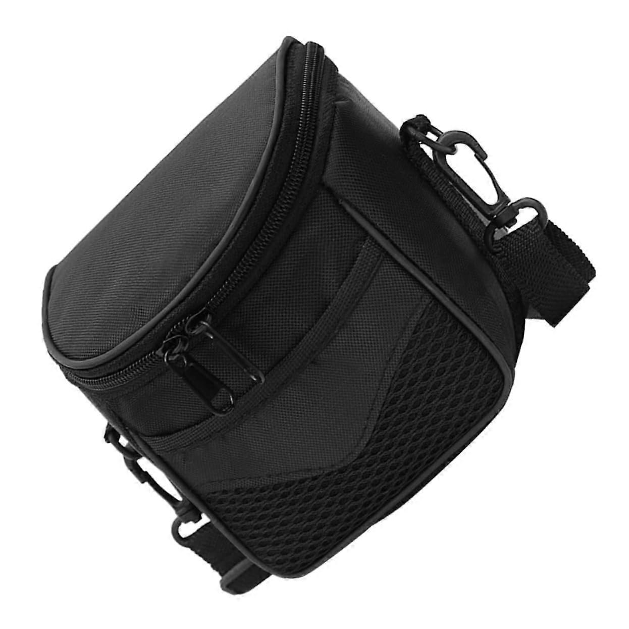 Camera Leather Case for Digital Cameras, Camera Bag for Protection, Vlogging Large Bag for SLR Cameras, Outdoor Camera Bag, Nylon Black.