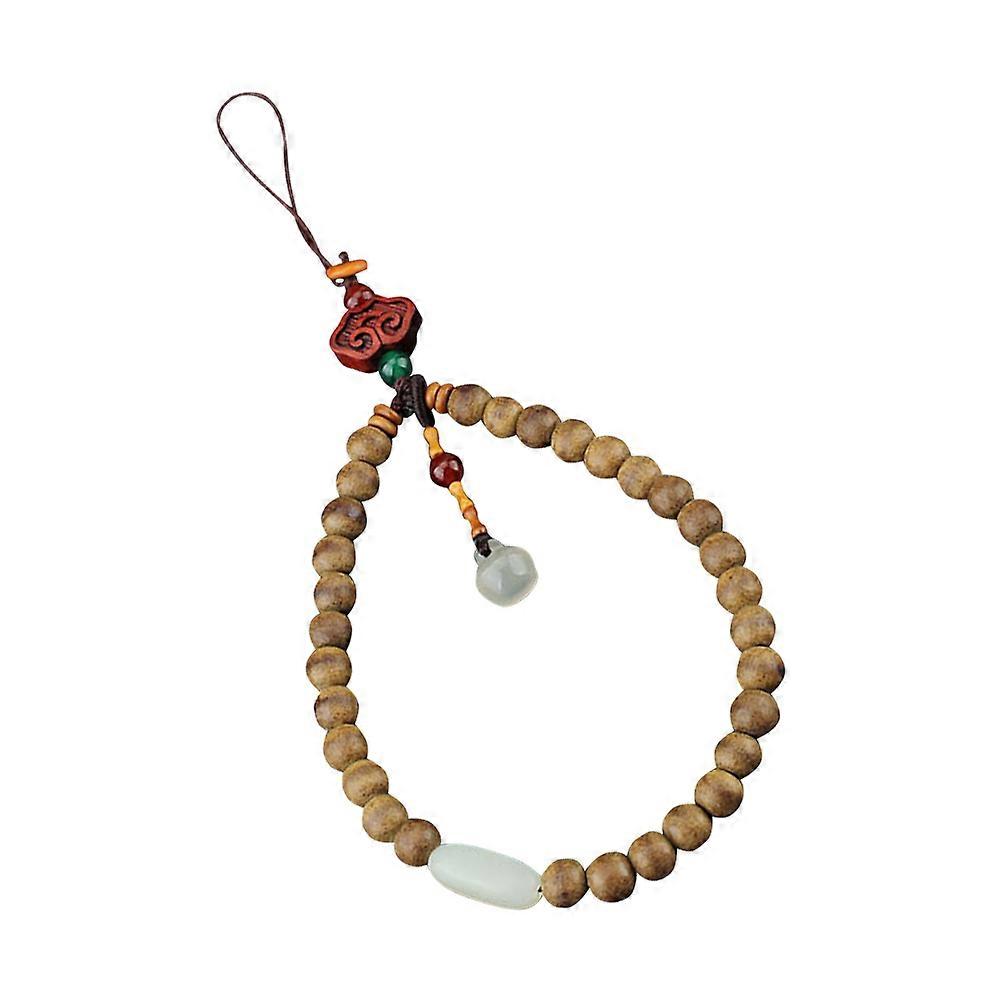 Cellphone Pendant Mobile Phone Accessory Brown Rope Shape Diy Projects 21X1Cm 1Set