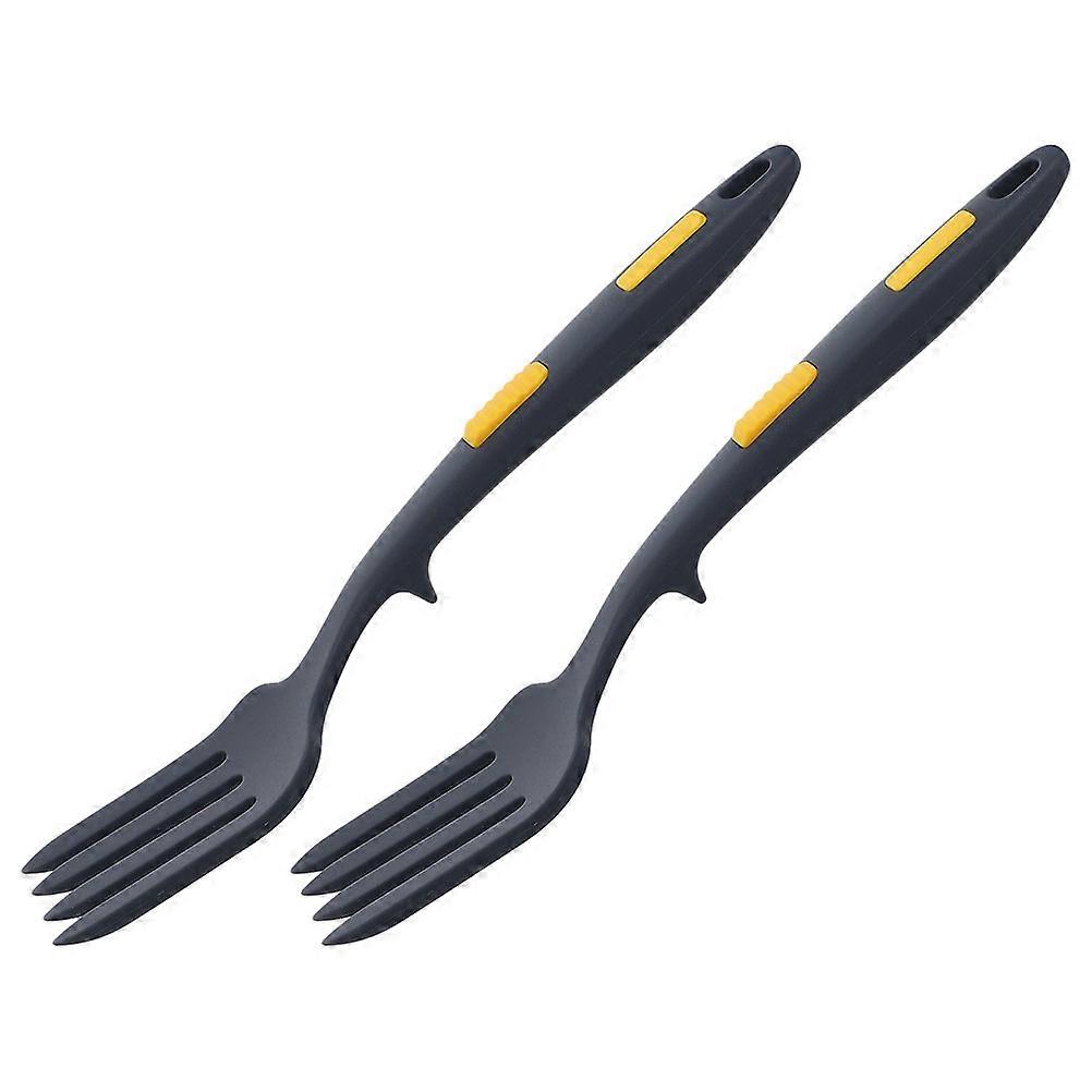 Silicone Cooking Fork Flexible Fork for Heat-Resistance 2Pcs Kitchen Tools