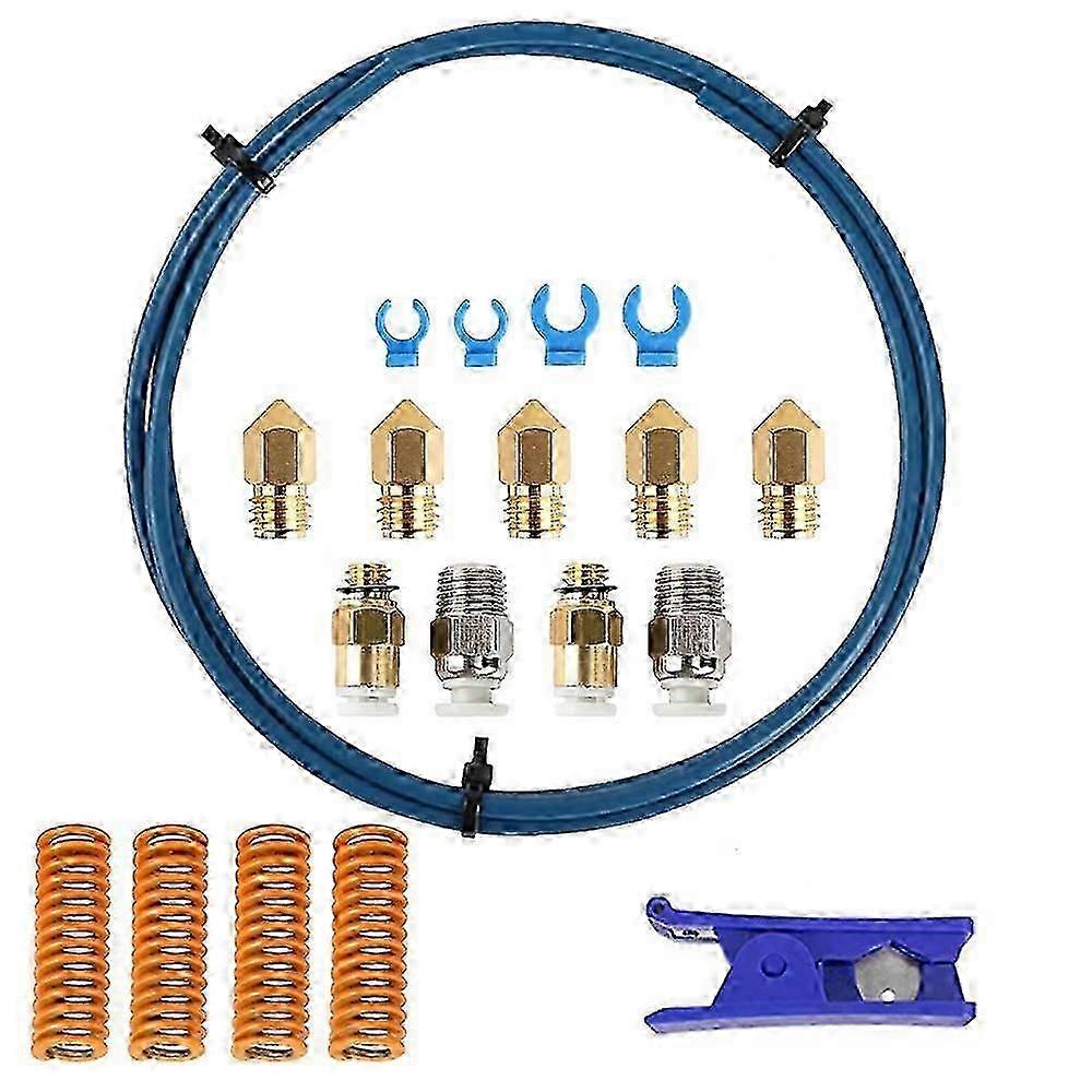For Bowden Tubing Upgraded 1M PTFE Tubing for 1.75mm End Filament 3/3 Pro/5 -10
