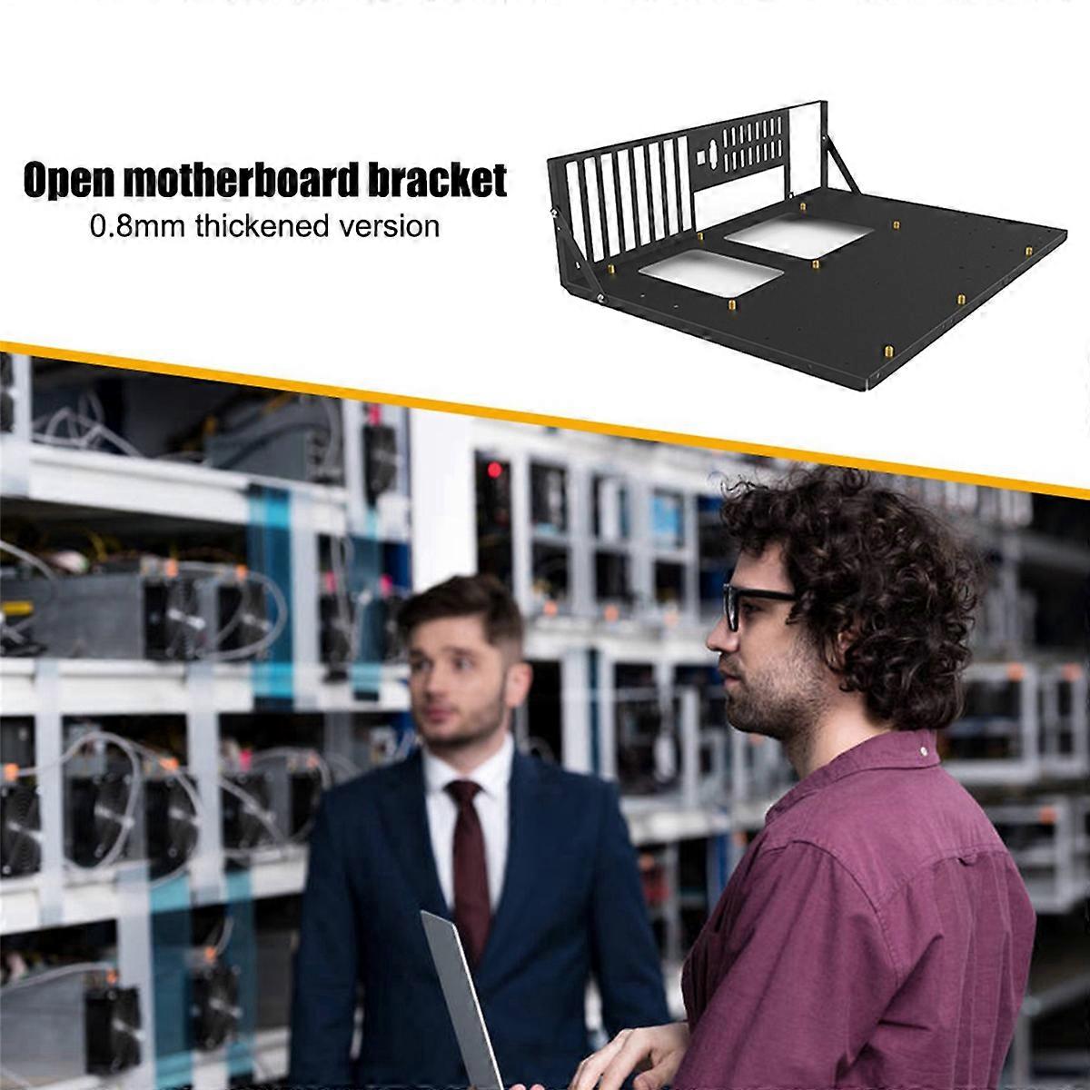 Ram för gruvdrift, ETH-moderkortsfäste, förtjockat Bitcoin-gruvriggchassit, stöd för ITX/Mini ATX