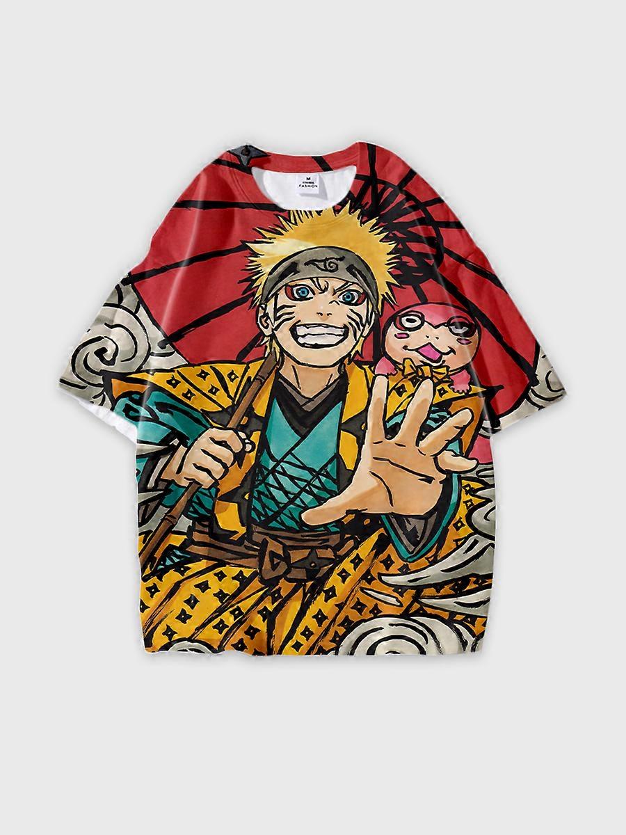 T-shirt round neck Role Pattern loose short sleeve C2269