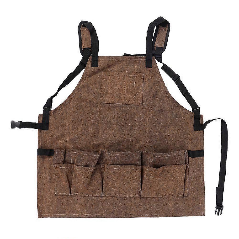 Multipurpose Waterproof Woodworking Apron with Tool Pockets Garden Workshop