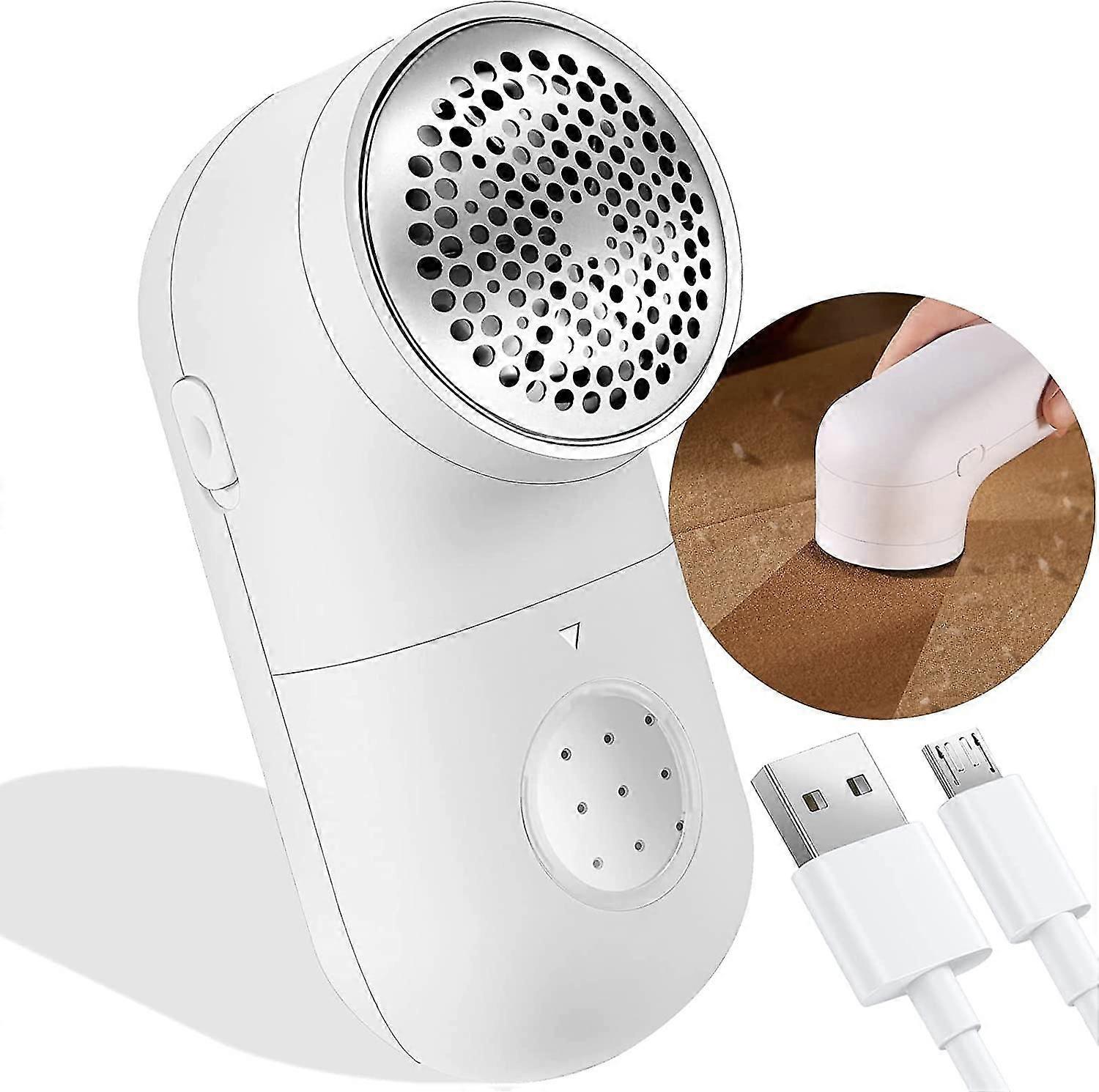 Fabric Shaver, Electric Lint Remover, 2.0 USB Rechargeable Fabric Defuzzer, Reusable Cordless Sweater Shaver can be Used Anywhere