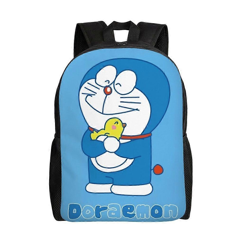 ドラえもん軽量バックパックアウトドア旅行キッズ大容量印刷学生ランドセルカジュアルショルダーバッグ-hjka4749