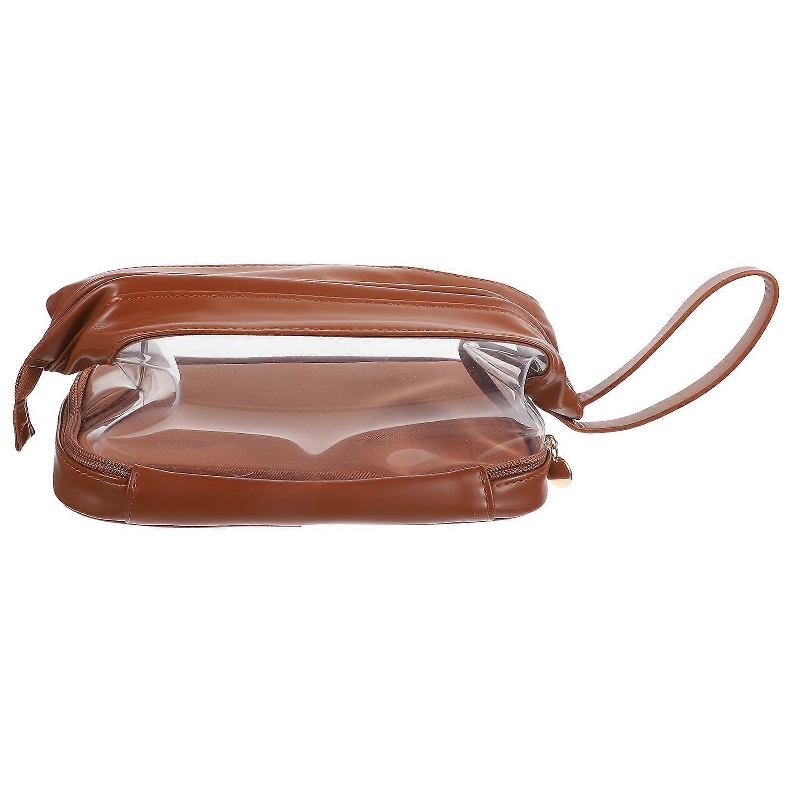 Clear Makeup Bag Travel Make Up Bag For 9.82x6.09x6.68in Waterproof Feature 1Pack