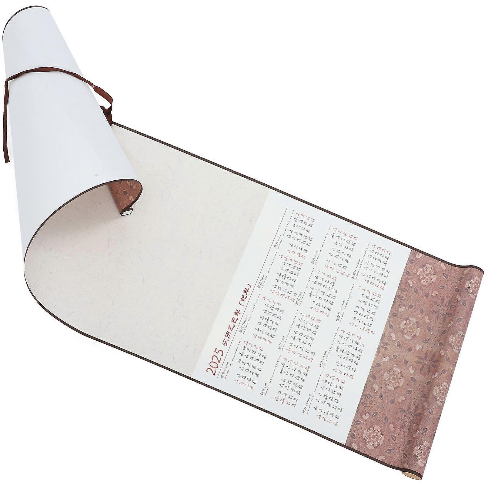 Multi Functional Blank Scroll Calendar Paper for Art, Daily Planning, Calligraphy, Painting, and Home Office Decoration