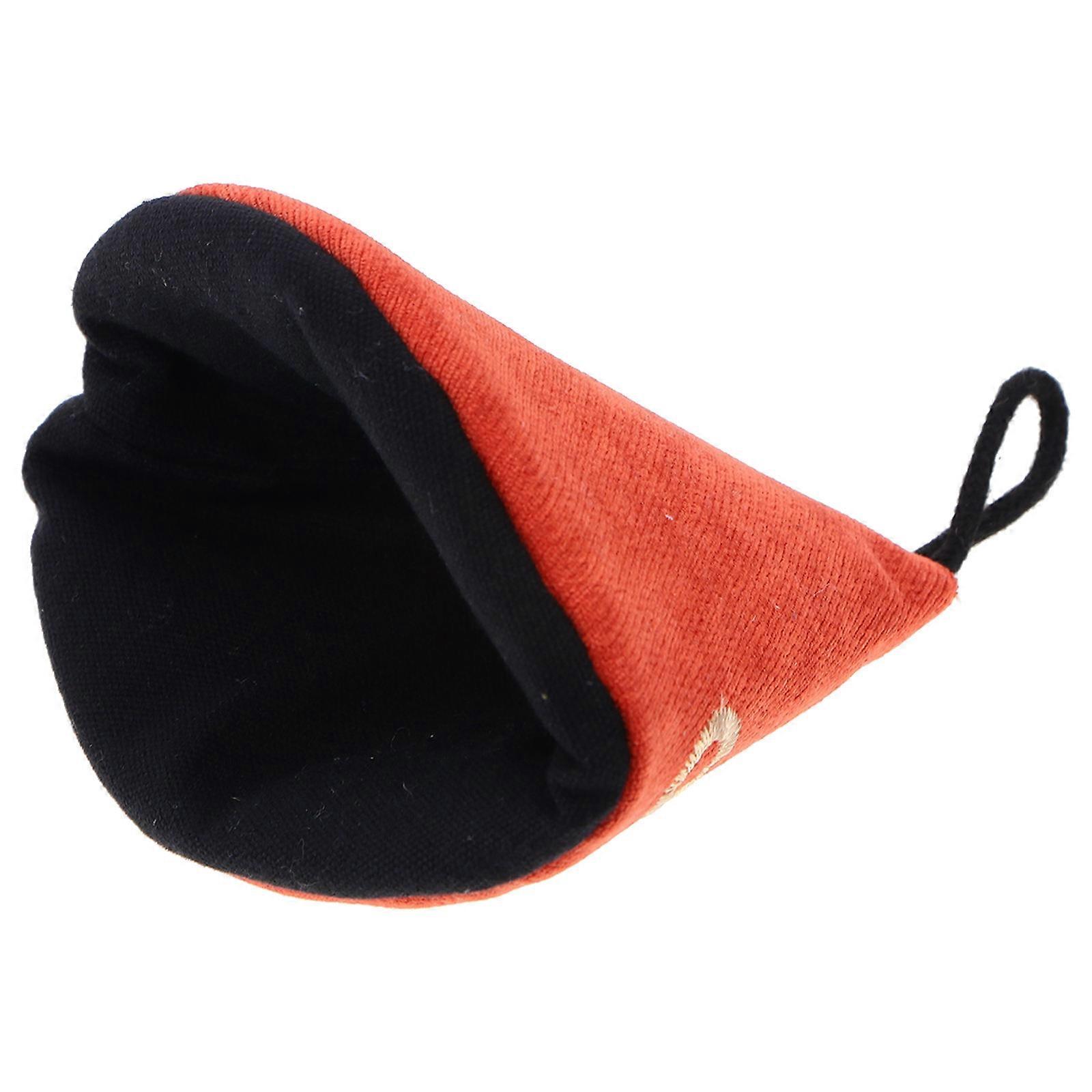 Insulated Pot Cap 1Pc Triangle Cover For Cooking Pot Handle In Orange Color Designed For Anti Scalding And Kitchen Use