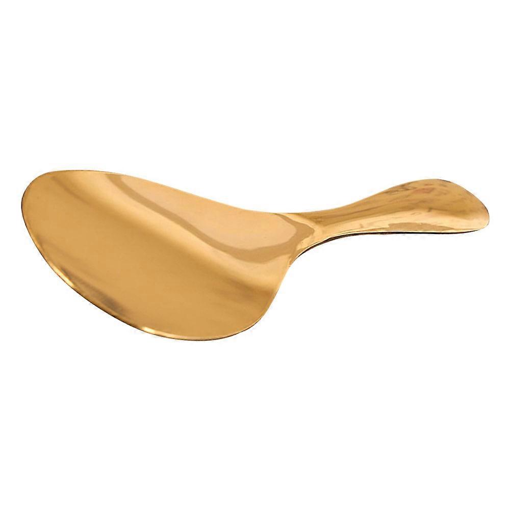Standing Rice Spoon Brass Rice Scoop Anti-scalding Handle Home Use 21.5X7CM 1Pack