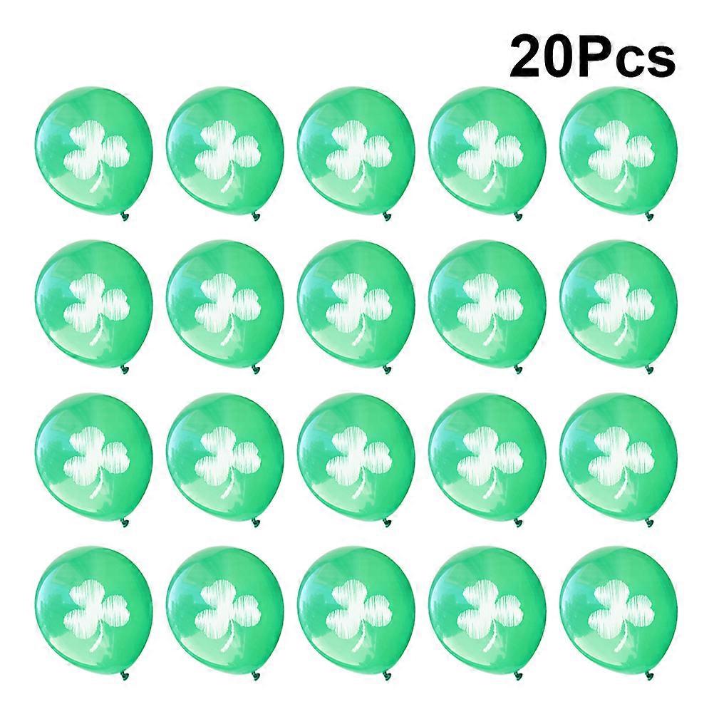 クローバーバルーン20個グリーン12インチパトリックの日パーティーパーティー用品の装飾