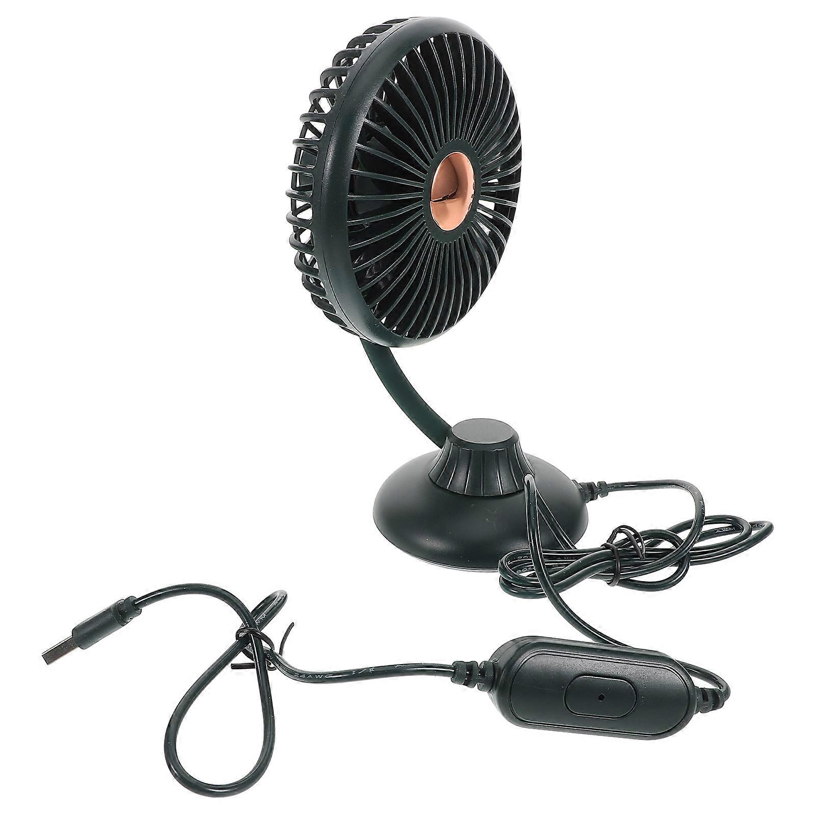 Compact Electric Car Fan, Mini Portable Cooling Fan for Vehicle Dashboard, Quiet Air Circulator for Home and Car Use, Multi Function Design for