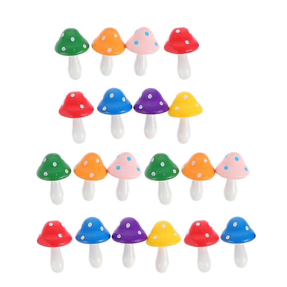 Mushroom Accessories for Decoration with Workmanship and Vivid Shape 20pcs
