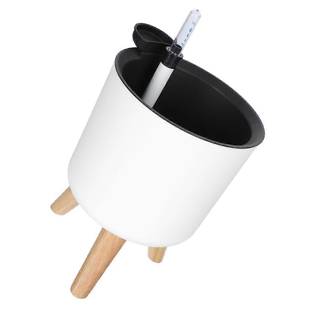 Moisture Retention Planter 1 Set Suitable For Plant Lovers Offering Self Watering Features And Unique Appearance In White Plastic